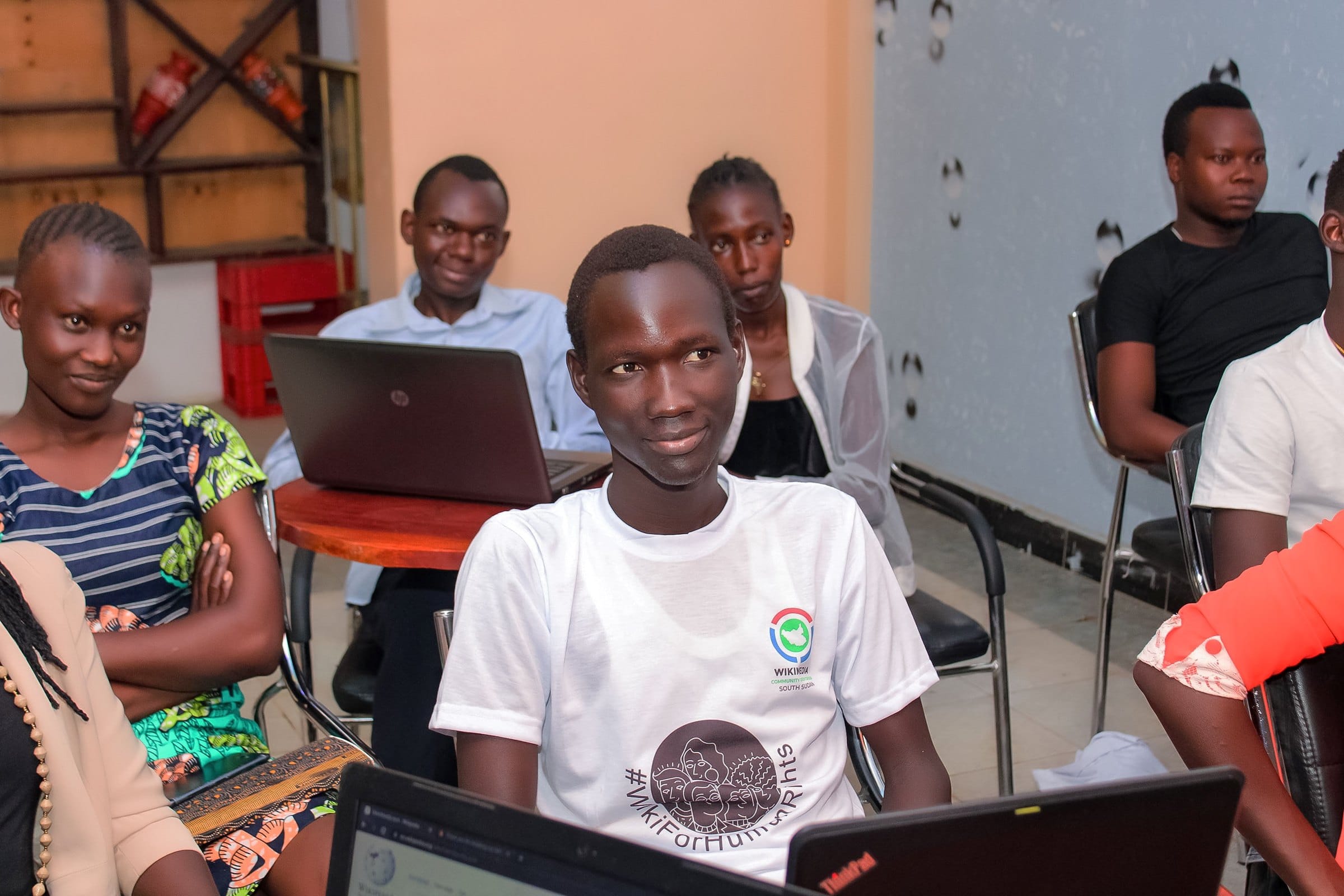 Workshop participants at their tables